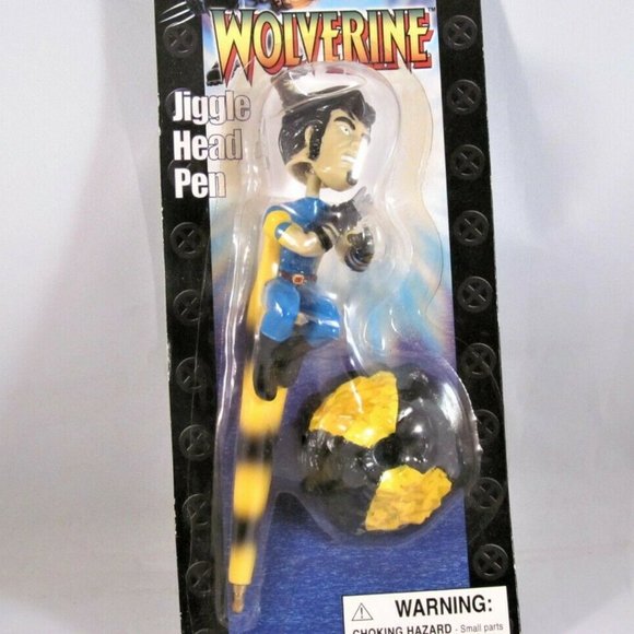 Marvel 2003 Wolverine Jiggle Head Pen with Stand - Picture 12 of 12
